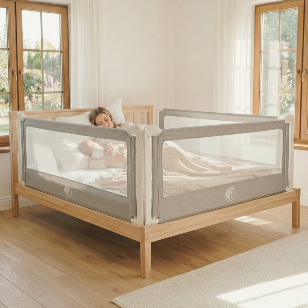 Bedhekje Monkey Mum® Popular - donkergrijs - design - uitgepakt