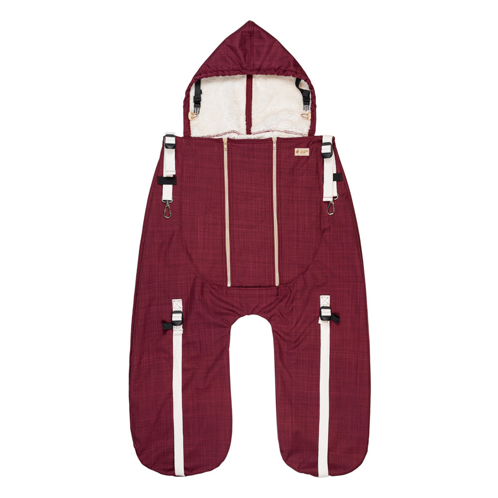 Monkey Mum® Verwarmende softshellhoes met teddyfleece voor draagzak of kinderwagen Carrie - Katje
