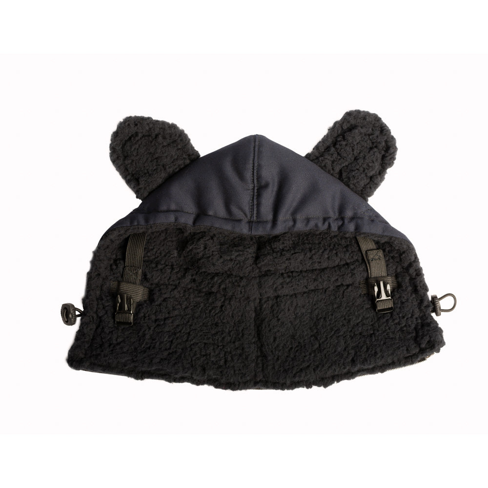 Monkey Mum® Gevoerde kap voor draagzak Carrie - Zilverduister