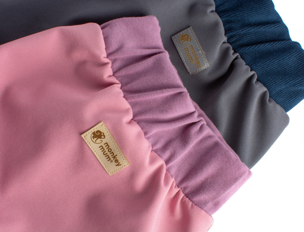 Kinder-softshellbroek met membraan Monkey Mum® - Suikerspin