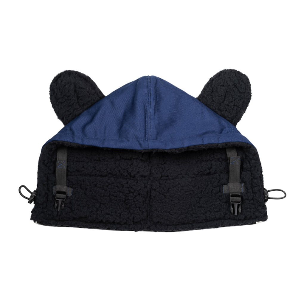 Monkey Mum® Gevoerde capuchon voor de Carrie-draagzak - Marineblauw