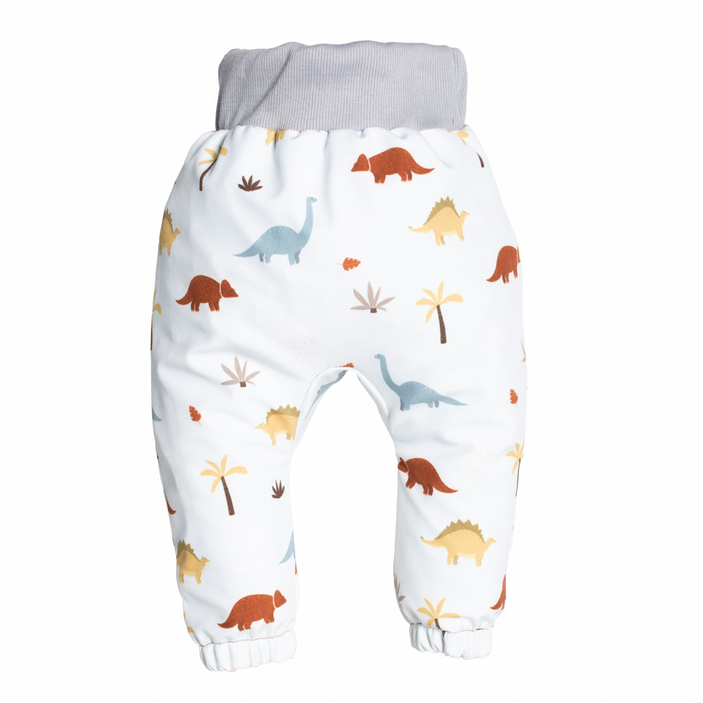 Kinder-softshellbroek met membraan Monkey Mum® - Dinosauriërsverhaal