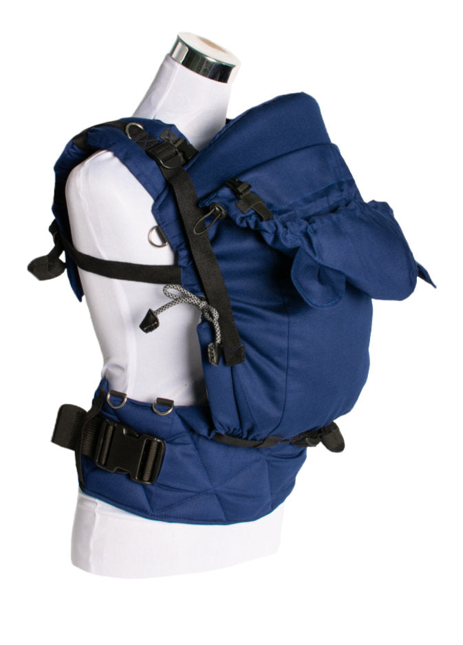 Monkey Mum® Lichte capuchon voor de Carrie-draagzak - Marineblauw