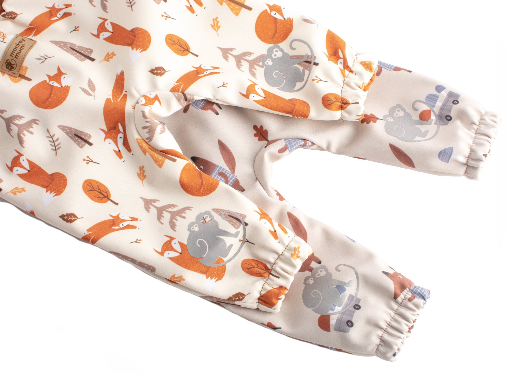 Kinder-softshellbroek met membraan Monkey Mum® - Vossenpret