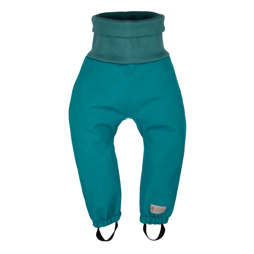 Meegroeiende kinder-softshellbroek met membraan Monkey Mum® - Vrolijke hagedis