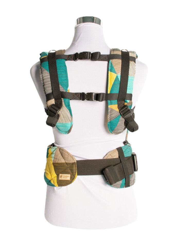 Monkey Mum® Ergonomische meegroei-draagzak Carrie - Betoverende geometrie