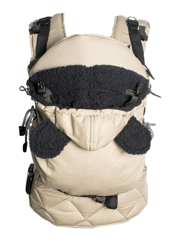 Monkey Mum® Gevoerde capuchon voor de Carrie-draagzak - Woestijnzand