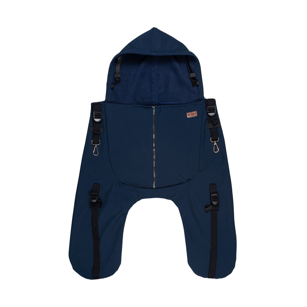 Monkey Mum® Verwarmende softshellhoes voor draagzak of kinderwagen Carrie - Nijlpaardje