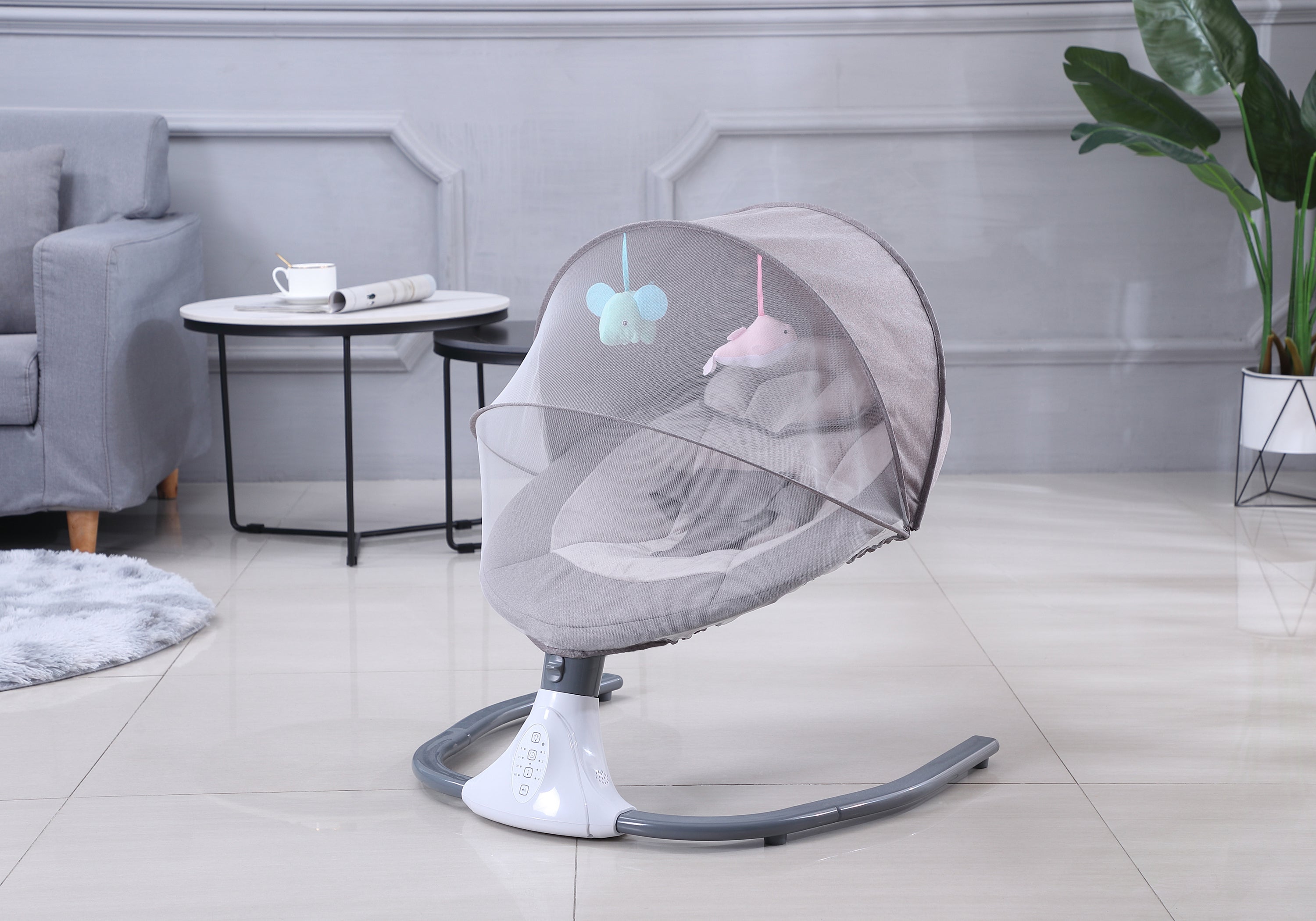 Elektrische horizontale babyschommel