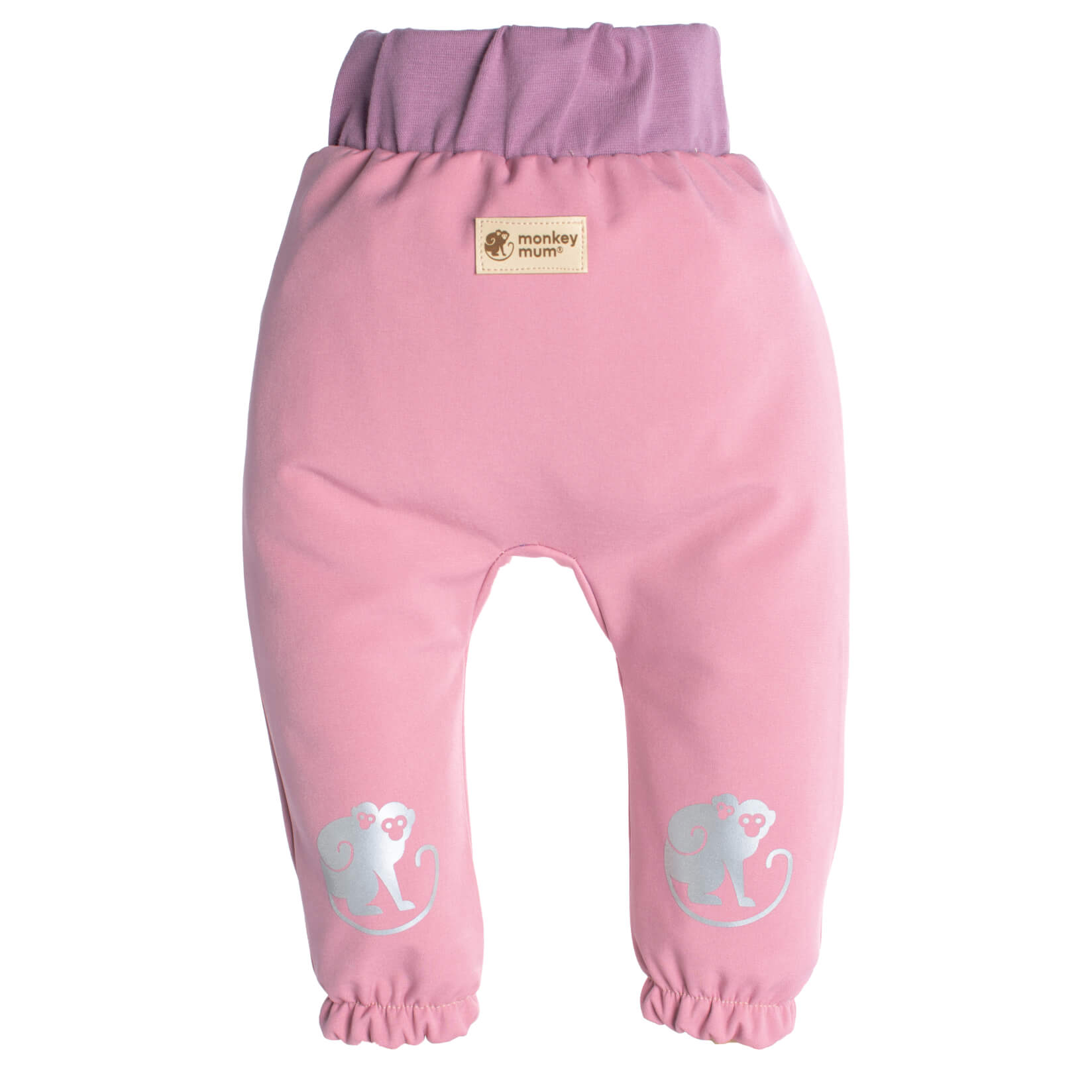 Kinder-softshellbroek met membraan Monkey Mum® - Suikerspin