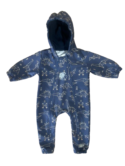 Monkey Mum® Softshelloverall met membraan – Sterrenbeeld van dinosaurussen - maat 62/68, 74/80
