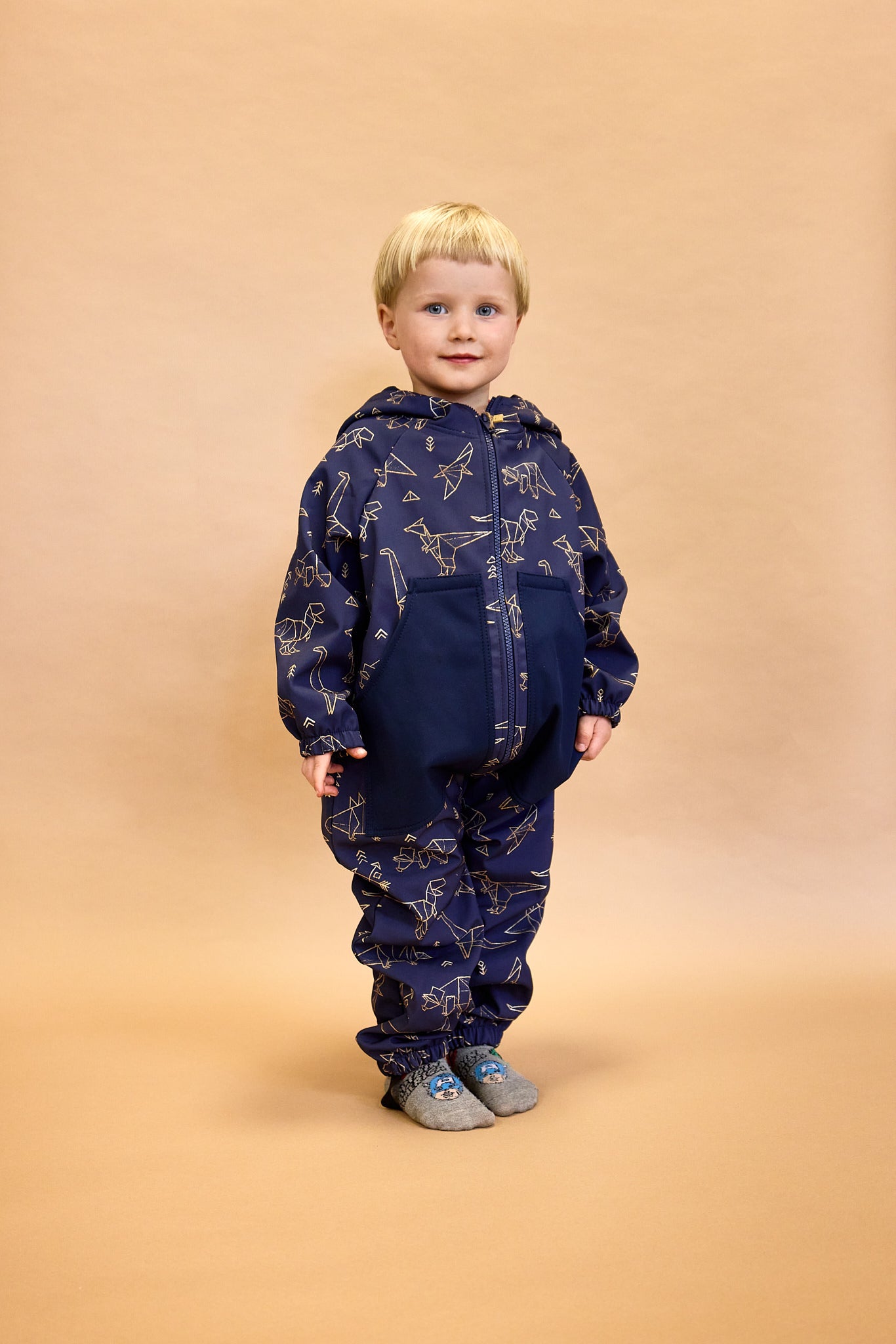 Monkey Mum® Kinder winter-softshelloverall met teddyvoering - Sprookjesachtig bedtijdverhaaltje - maat 98/104, 110/116