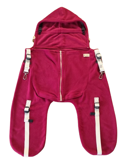 Monkey Mum® Gevoerde fleecetas voor draagdoek of kinderwagen Carrie - Octopusje