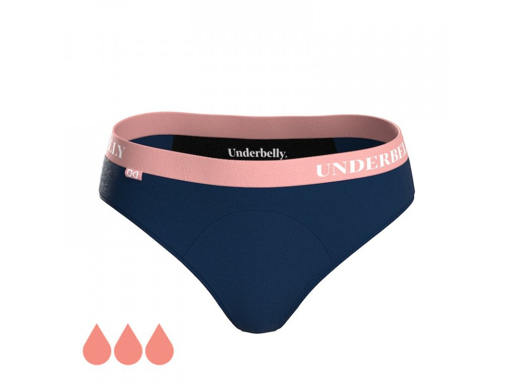 Menstruatieslipje Onderbuikuniversum, Sterkere menstruatie - blauw