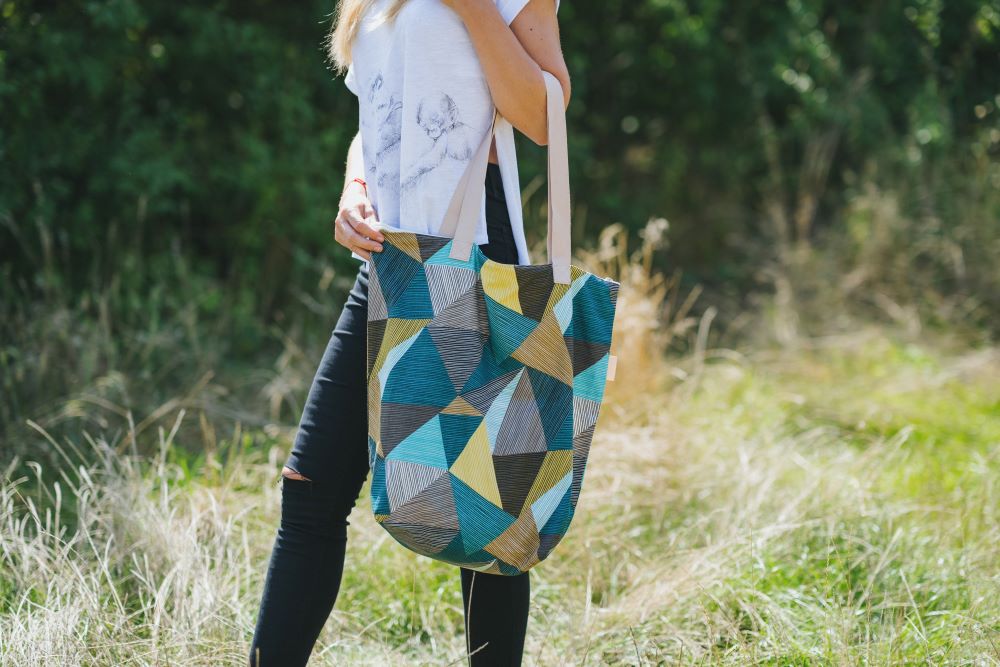 Monkey Mum® Kleine stofzak voor accessoires Carrie - Betoverende geometrie