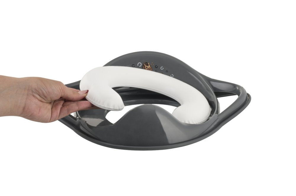 MALTEX Toiletverkleiner met zachte handgrepen Koník Minimal - staalgrijs