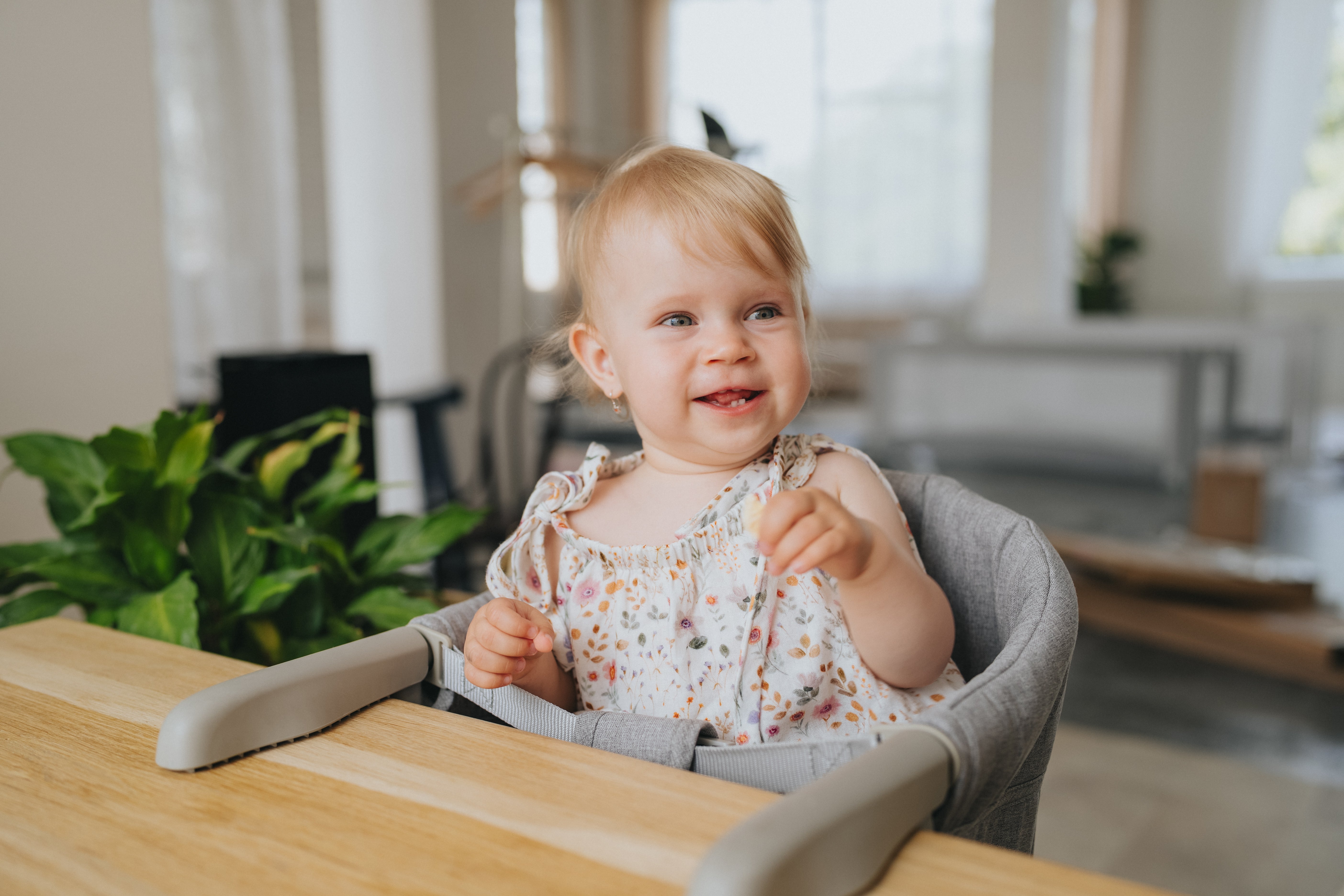 Reis-kinderstoel Monkey Mum® - grijs - uitgepakt