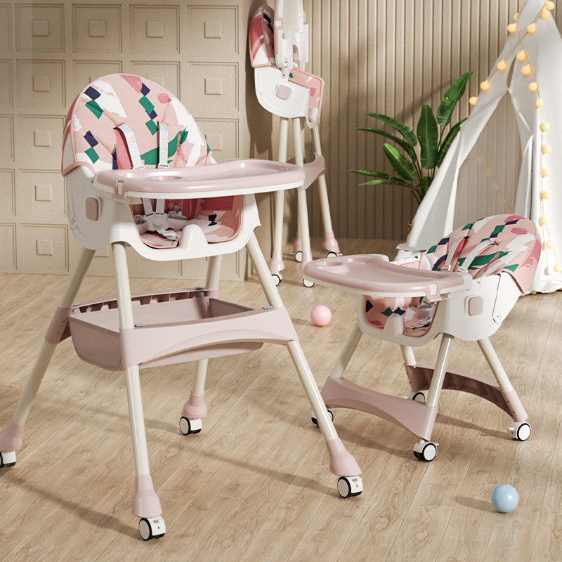 Kinder kinderstoel 2v1 Comfort - Roze Ornament