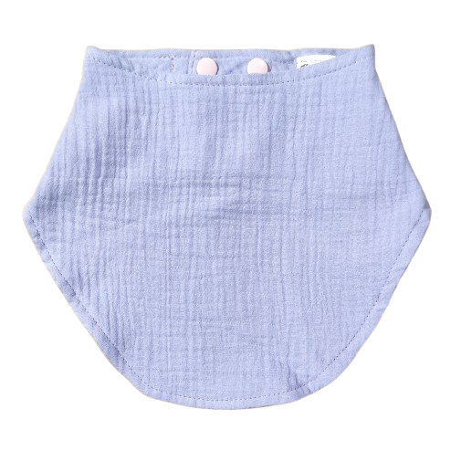 Mousseline slabbetje Monkey Mum® - Viooltje