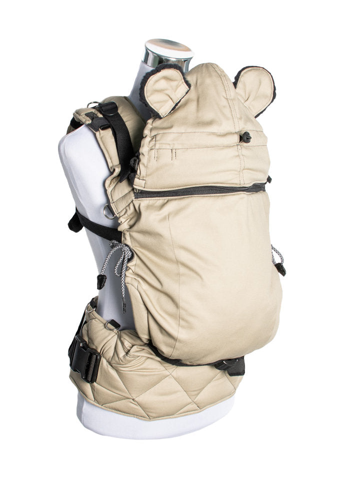 Monkey Mum® Gevoerde capuchon voor de Carrie-draagzak - Woestijnzand