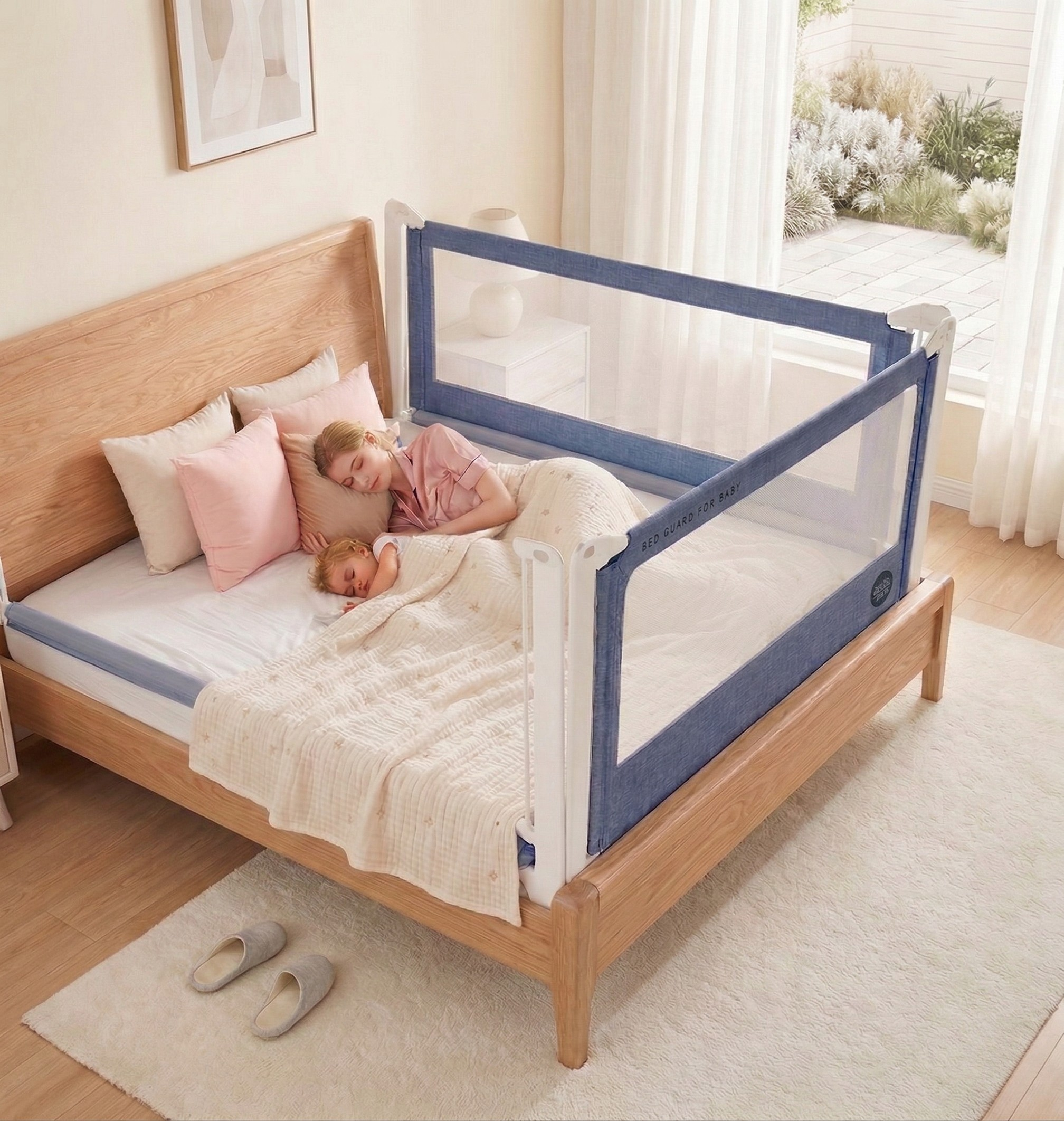 Bedhekje Monkey Mum® Popular - donkerblauw - design - uitverkoop - uitgepakt