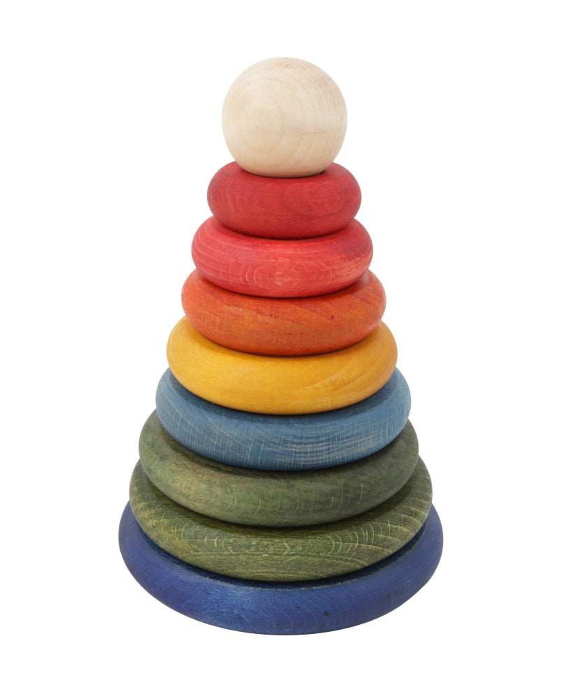 Wooden Story Stapeltoren - Regenboog